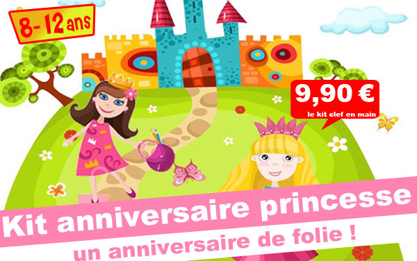 Kit anniv. Princesse, Prince et Miroir magique ! (8/12 ans)